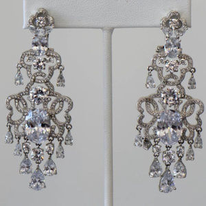 Clear Cubic Zirconia Wedding collection Earrings